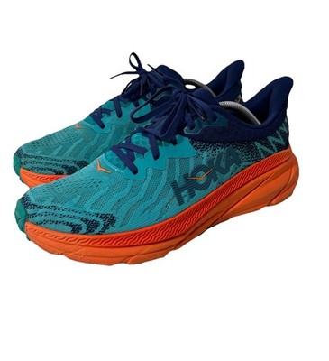 Hoka One One HOKA Men Challenger ATR 7 Running Shoe Ceramic Vibrant Orange 11.5D