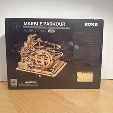 ROKR Marble Parkour Run LG501 Wood 3D puzzle Robotime 254 Pcs New Sealed