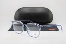NEW RAY-BAN RB 7185F 8235 CLEAR BLUE AUTHENTIC EYEGLASSES 54-18