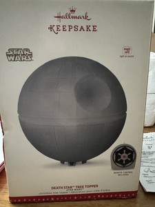 Hallmark Keepsake Star Wars Death Star Tree Topper Remote Control Light & Sound
