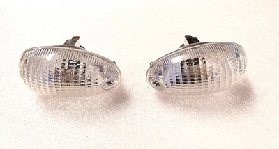x2 BLOCS CLIGNOTANTS AVANT BLANC POUR SCOOTERS PIAGGIO - GILERA TYPHOON - Photo 1/3