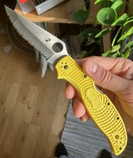 Spyderco Messer Stretch 2 XL Lightweight Salt Yellow FRN SpyderEdge H2 Stahl