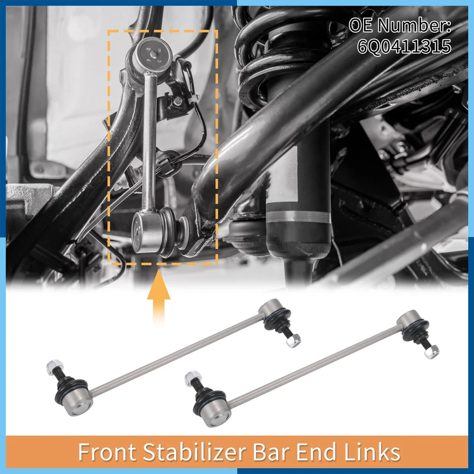 Barra estabilizadora delantera coche 2 piezas enlace para Audi A1 para Seat Arona Nº6Q0411315 Foto 3 de 4