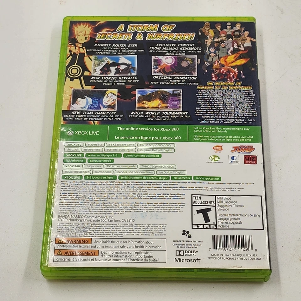 Naruto Shippuden Ultimate Ninja Storm Revolution Microsoft Xbox360 Fighting Game - Image 4 of 4