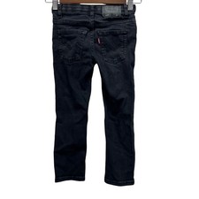 Levis 510 Black Jeans Youth Size 5 Regular Stretch Denim Adjustable Waist