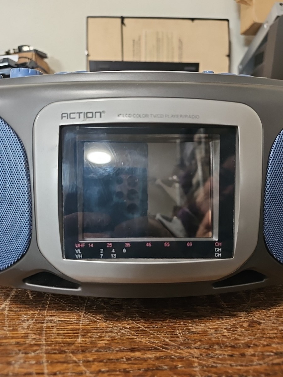Action 4” B/W TV with Stereo Radio & CD Player. ACN-5410 | eBay