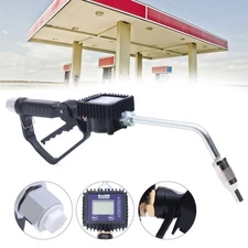 Digital Petrol Oil Fluid Dispenser Pump Metering Oil Gun W/Toothed Handle