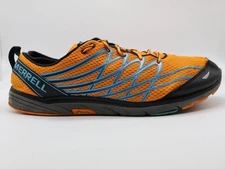 Merrell Mens Bare Access 3 J06285 Orange Peel & Blue Hiking Sneakers Size 14