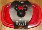 Nwt. Disney Minnie Mouse Butter Dish Clear Lid & Red Plastic Base 5" x 7"
