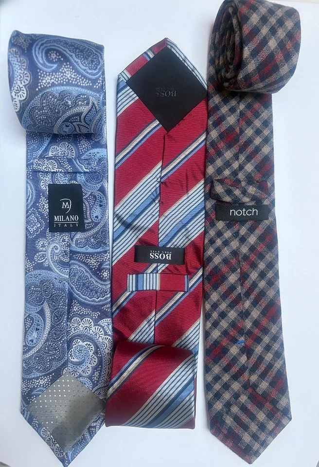 Krawatten Konvolut, 3 Designer-Krawatten, Topzustand, Calvin Klein e.a. - Bild 1 von 1