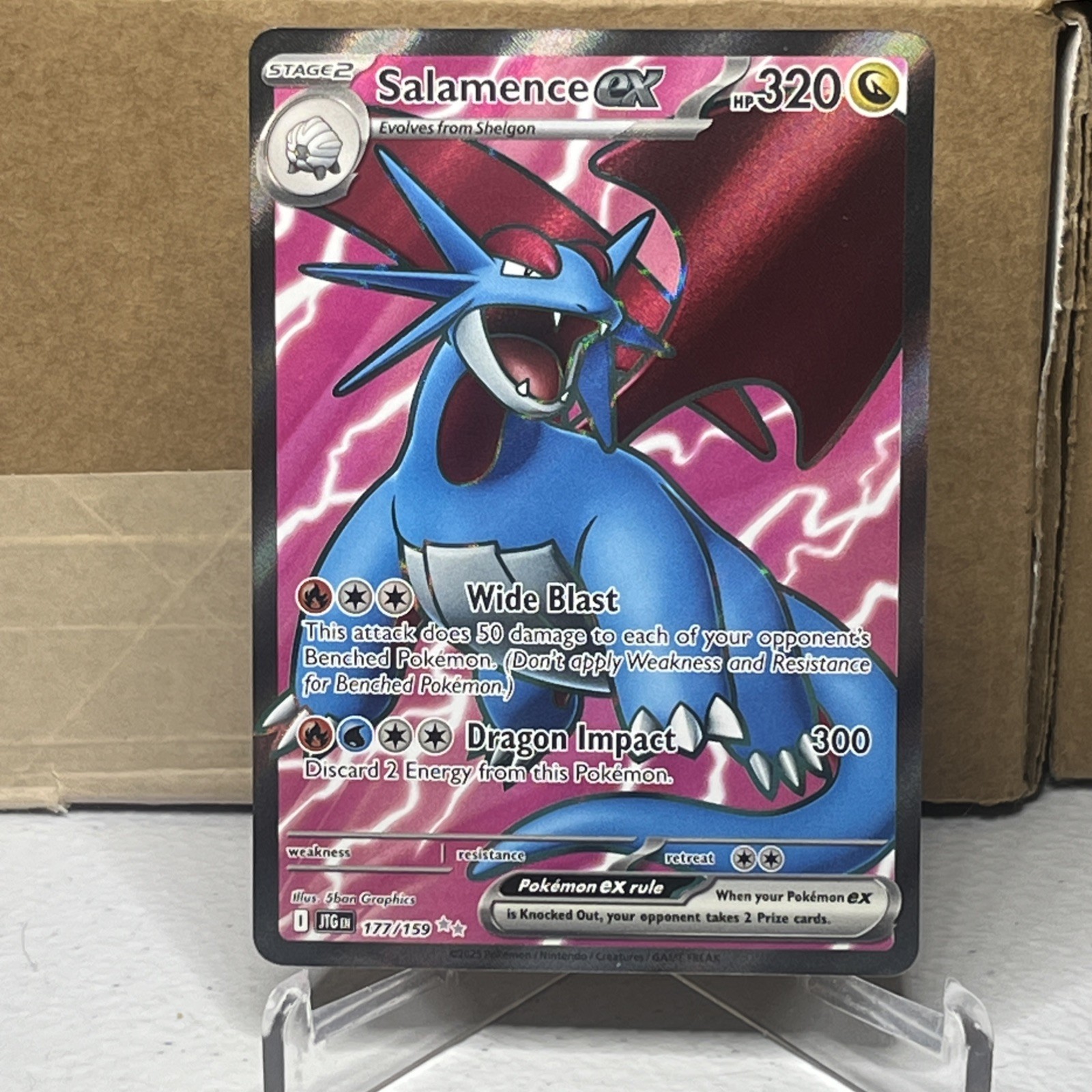 Salamence ex Ultra Rare SV09: Journey Together 177/159 NM