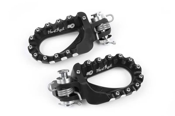 S3 Hard Rock Enduro FußRasten Aluminium Schwarz FüR Husqvarna FE 501 2014-15-image