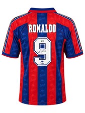 RONALDO NAZARIO SIGNED FC BARCELONA 95/97 HOME SHIRT (ACG CERT AG135546)