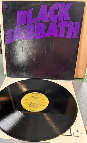 1st US pressing 1971 Black Sabbath-Master of Reality - Green BS 2562 -misprint