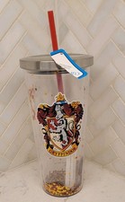 CUP2 Harry Potter Gryffindor Crest Tumbler with Straw and Metal Lid