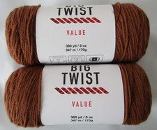 BIG TWIST Value Yarn Toffee Acrylic Yarn 380 Yards - 6oz. - #4 Worsted 2 Skeins