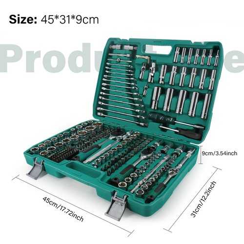 216PCS Socket Set Kit Mechanics Tool Ratchet Wrench Car Repair Tool Set W/ Case - Picture 3 of 13