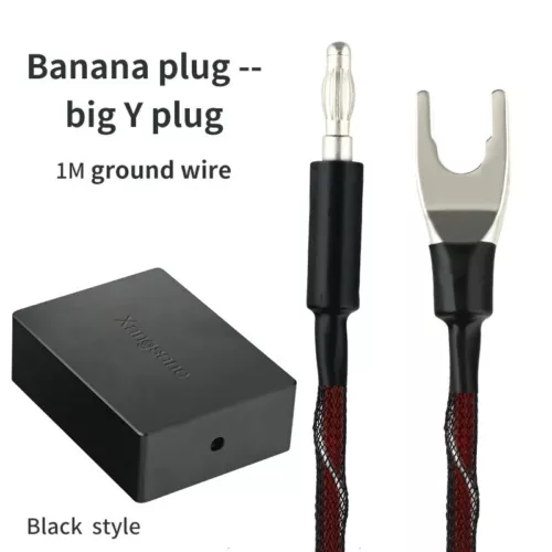 Audio Grounding Box Mute Pure Silver Grounding Wire USB RCA Spade Banana Plug - Picture 13 of 36