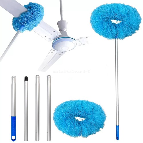 Ceiling Fan Cleaner Duster with Extension Handle Reusable Micro fiber Washable - Picture 4 of 16