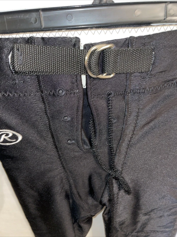 Pantalones de béisbol Rawlings juveniles talla mediana negros atléticos al aire libre día de juego Foto 3 de 4