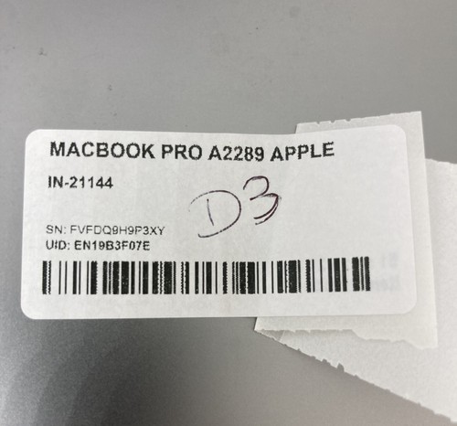 APPLE MACBOOK PRO 13" 2020 A2289 i5-8257U 1.4GHZ 8GB 256GB SSD CYCLE COUNT 149 - Imagen 4 de 9
