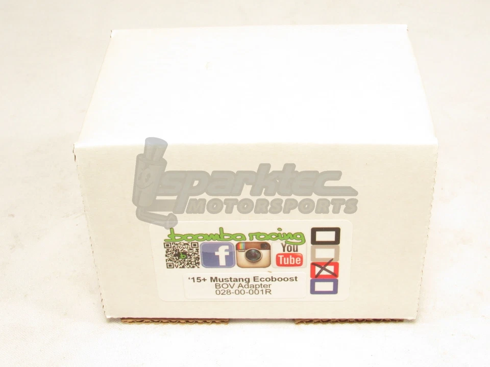 Adaptador de válvula de soplado Boomba Turbo BOV rojo 15-18 Ford Mustang 2,3 L Ecoboost NUEVO Foto 2 de 4