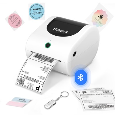 Bluetooth Etikettendrucker DHL 4x6 Thermodrucker Labeldrucker Label Printer f...