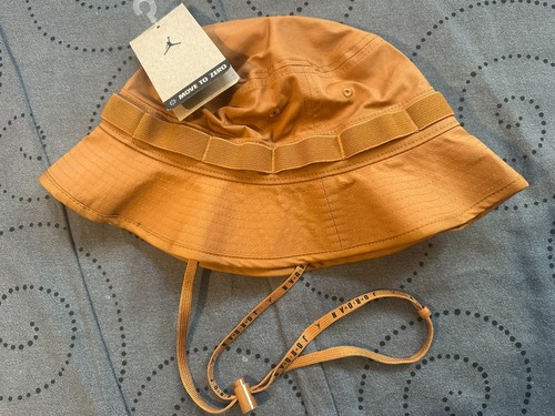 NIKE JORDAN APEX BUCKET #228 DESERT BROZE BLACK HAT SIZE SMALL UNISEX NWT $34.00 - Picture 2 of 3