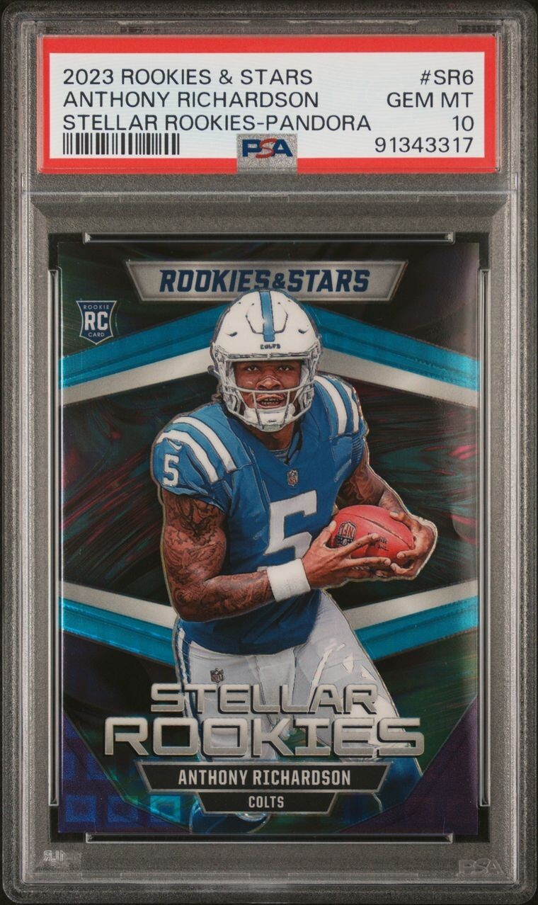 2023 Rookies And Stars Anthony Richardson Stellar Rookies Pandora /75 Psa 10