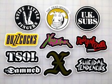 Punk Vinyl Sticker Lot 10 Stickers Set 3