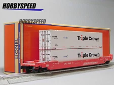 LIONEL NORFOLK SOUTHERN MAXI STACK WELL CONTAINER CAR  2222090-2222092 NEW