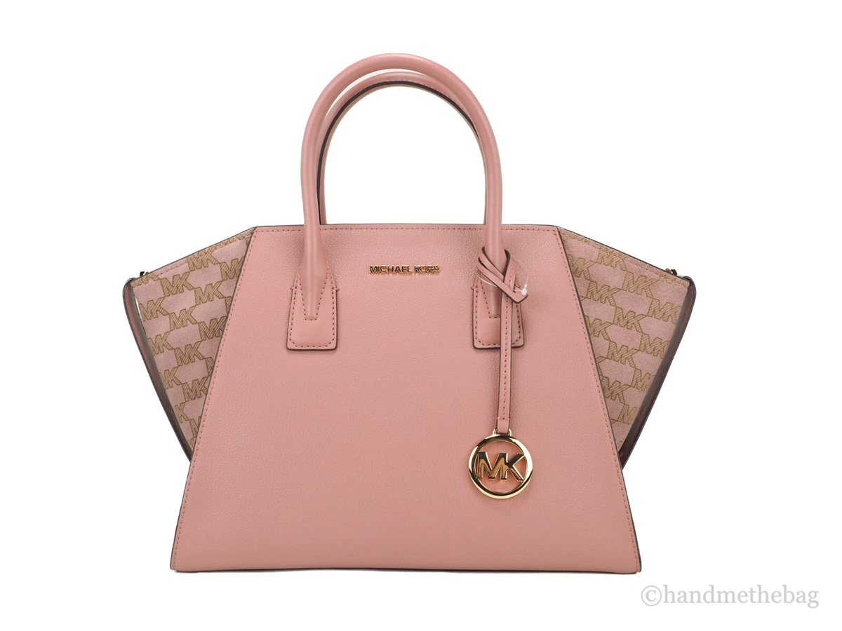 Michael Kors Signature Metallic Crossbody in Pink