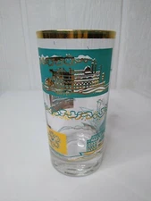 Southern Comfort Libbey Riverboat Steamboat MCM 12 oz Straight Side Bar Glass