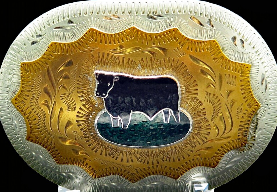 Ranch Beef Cattle Farming Cowboy Western Wear Vintage Belt Buckle | eBay