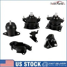 6pcs Engine Mount Kit for 2003-2007 Honda Accord V6 3.0L Automatic Transmission