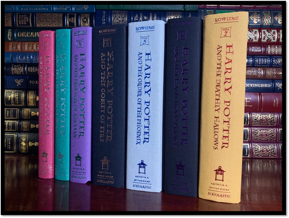 Harry Potter Complete 7 Volume Custom Gift Hardbacks Set New Hogwarts Express  Foto 3 de 4