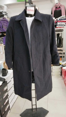 CAPPOTTO LEBOLE Uomo Man Misto Cashemere Blu VINTAGE tg 50 MON1537LZ - Picture 2 of 9