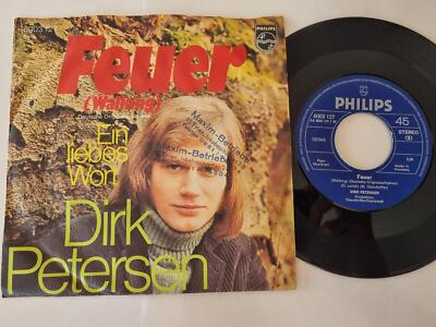 7'' Single Dirk Petersen - Feuer Vinyl Germany