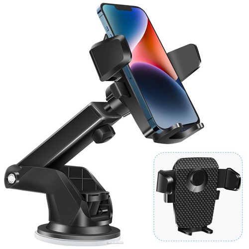 Universal Car 360° Windshield Mount Holder for Mobile Phone GPS iPhone Samsung - Afbeelding 1 van 12