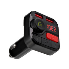 Bluetooth FM Transmitter with 2 USB Ports 2 Charging Ports Compatible USB Mobile
