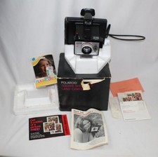 Vintage Polaroid Square Shooter 2 Land Camera w/ Box, Instructions, Flash, etc.