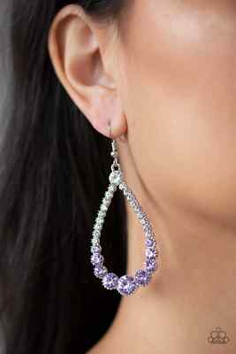 Paparazzi: Token Twinkle - Purple Earrings