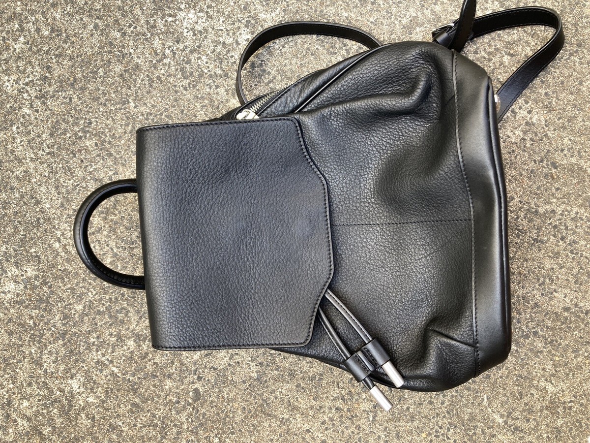 Rag & Bone Mini Pilot Backpack Leather Adjustable Strap Rag & Bone Leather Backpack - Black Backpacks, Handbags  main image 2