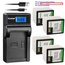 Kastar Battery LCD USB Charger for Arlo A1 A1B A1C 308-10029-01 VMS4230-100PAS