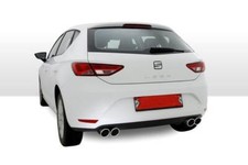 REMUS Sportauspuff je 2x84mm verchromt schräg Seat Leon 5F + SC 1.4l 1.8l 2.0TDI