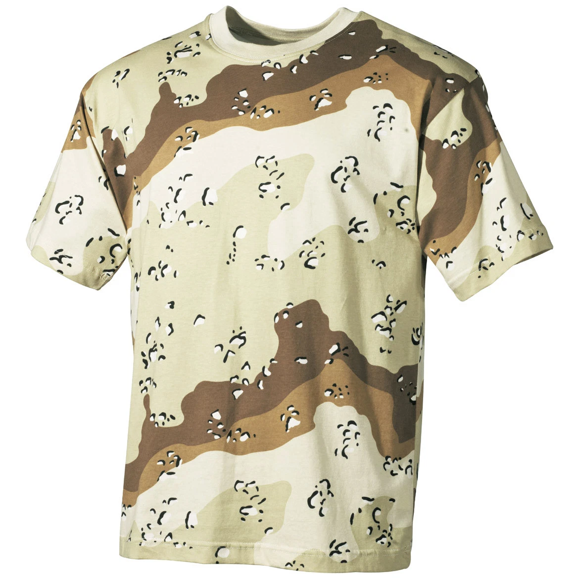 6 Colour Desert Camo Tee Mens Combat Top Army Cadet Cotton T Shirt Airsoft S 3XL