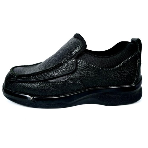 Apex Moc Black Hook & Loop Dress Walking Shoe $165 Retail Men's Size 9.5W - Picture 7 of 10