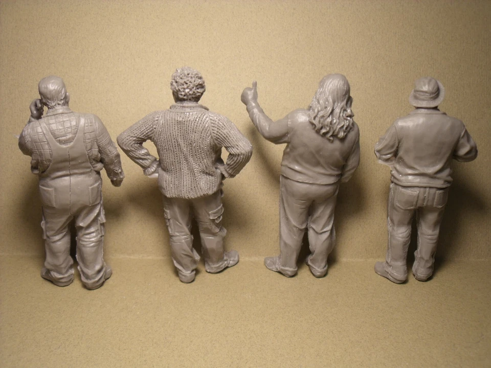 FIGUREN 1/18 GERMAN LUDOLFS SET 1 VROOM UNBEMALT SCHUCO MINICHAMPS - Bild 3 von 3