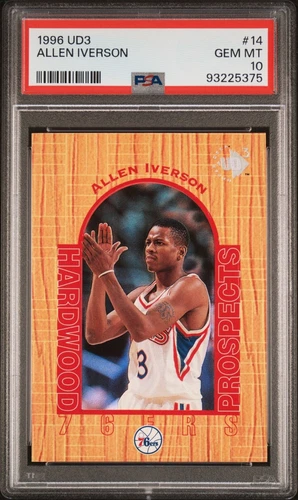 Allen Iverson #14 (1996 UD3 Rookie Card) PSA 10 Gem Mint | 93225375