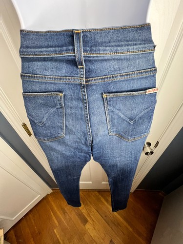 Pantalones de mezclilla Hudson 26 Nico Distressed tiro medio súper ajustados azules para mujer 2 - Imagen 8 de 24